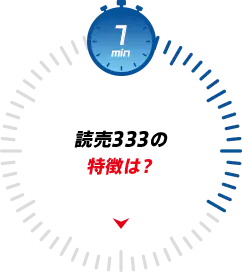 読売333の特徴は？